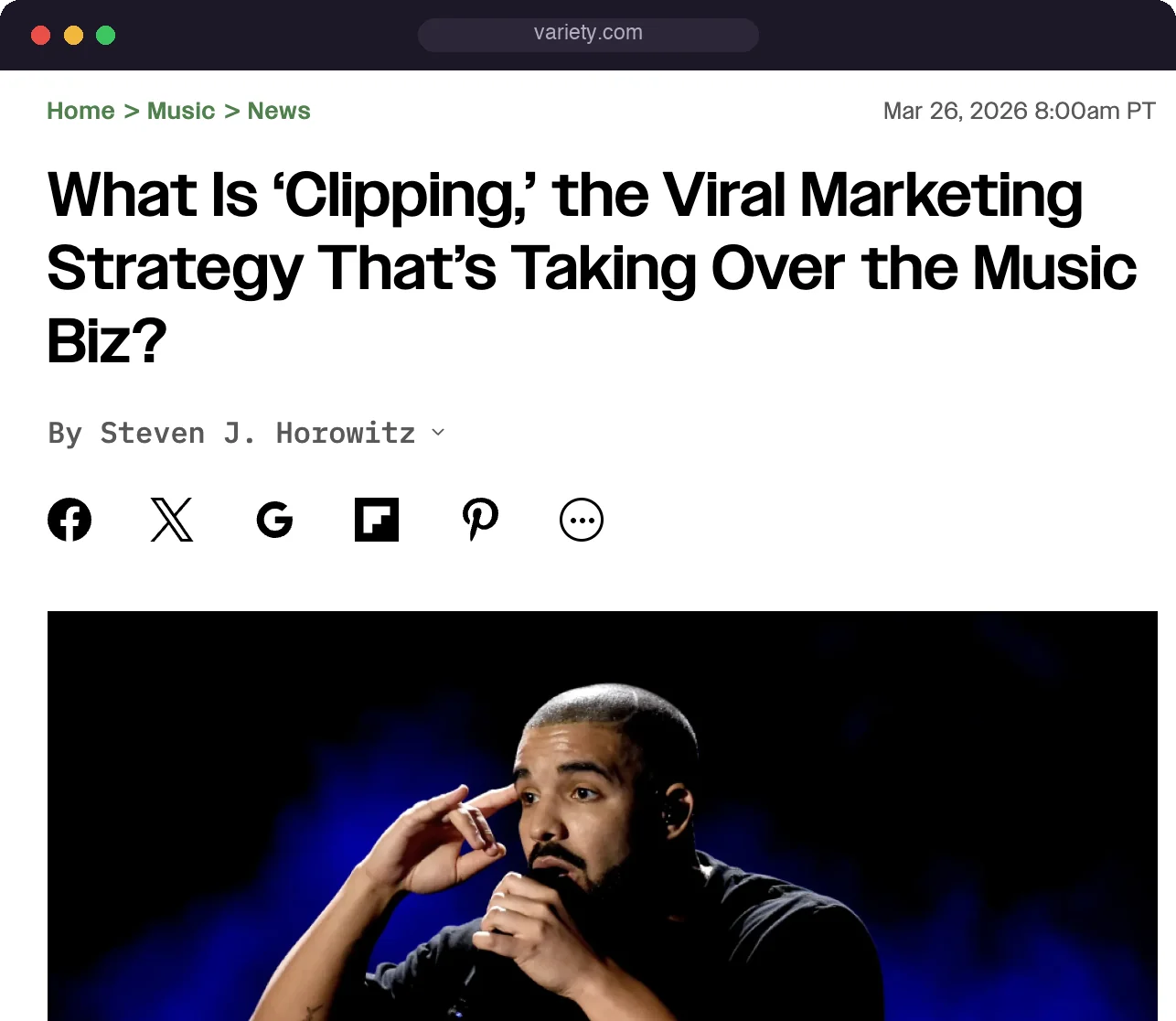 Variety: What Is 'Clipping,' the Viral Marketing Strategy That's Taking Over the Music Biz?